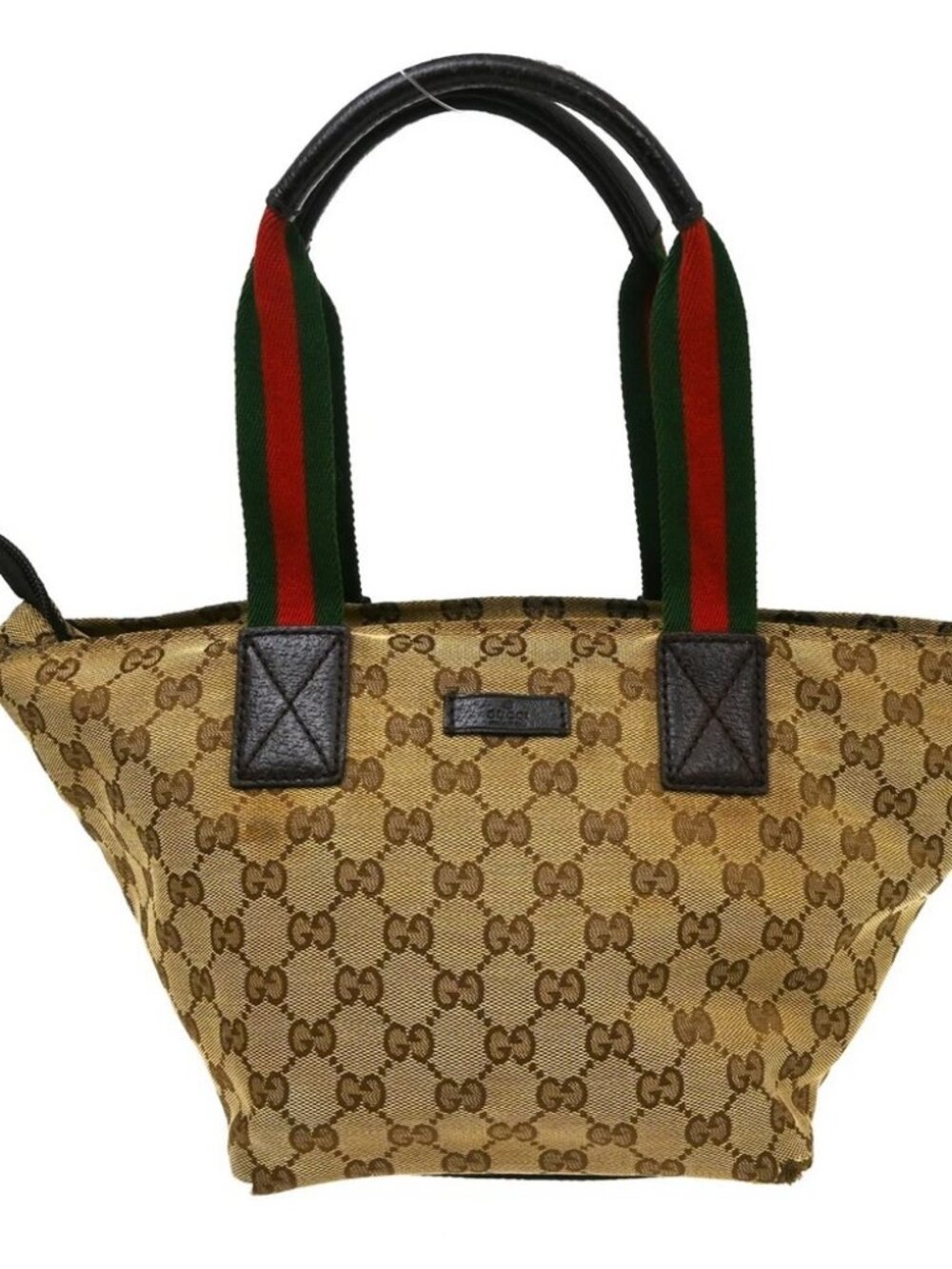 Gucci Beige Canvas Sherry Handbag